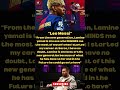 Messi-“Lamine reminds me of myself”🔥#messi #messifans #lamine #lamineyamal #barcafc #barca #fcb