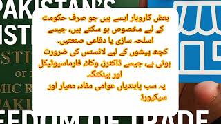 Article 18 of Pakistan Constitution Explained: Freedom of Trade, Business & Profession"