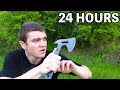 I Spent 24 Hours in the WOODS ALONE!