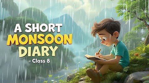 A short monsoon diary || Class 8 || Chapter 8 || Animated video || 2024