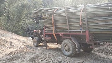 Xe công nông gara anh hùng chở trúc 5 mét và cái kết