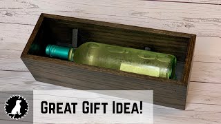 Building a Wine Bottle Gift Box // Working with Spline Miters // Woodworking