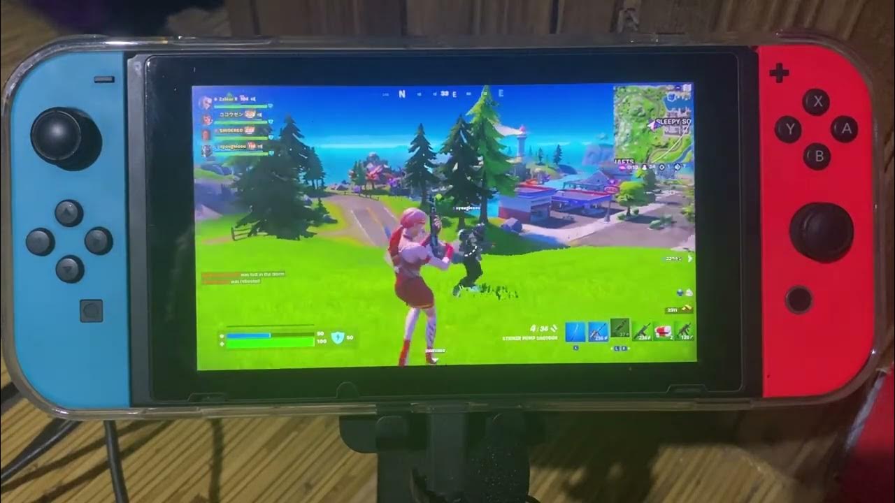 Fornite gameplay on nintendo switch nintendoswitch fortnite 