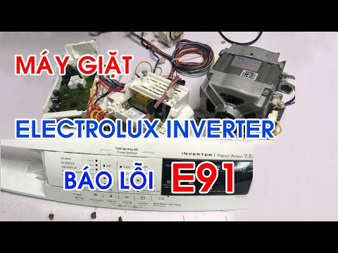 Sửa máy giặt Electrolux inverter lỗi E91 – E91 Electrolux Washing Machine #chuasonlam