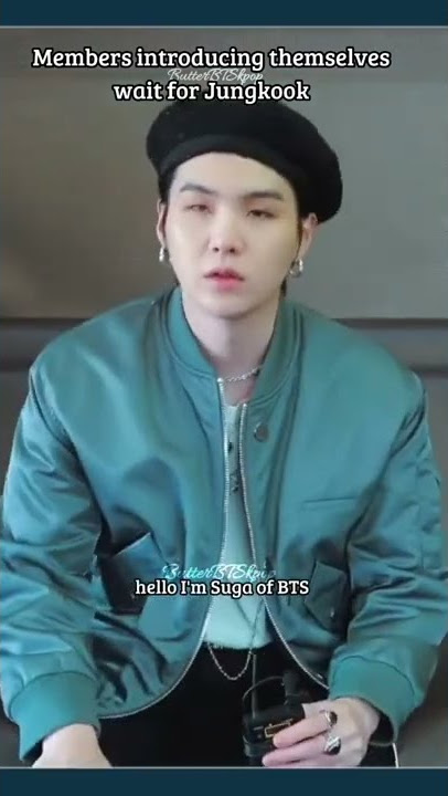 Members introducing themselves meanwhile Jeon Jungkook 🤣 #shorts