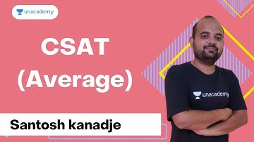 CSAT(Average)   Santosh Kanadje | Unacademy MPSC