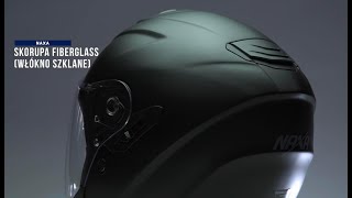 Kask otwarty NAXA S28 Fiberglass