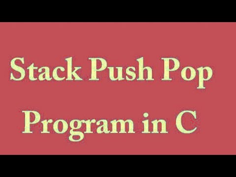 Stack push and pop operations in c program 💯 | #viral #programming # ...