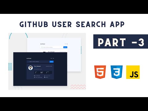 GitHub user search app part - 3