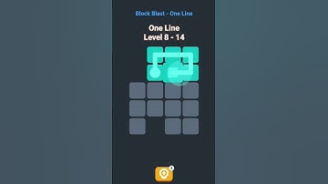 One Line in Block Blast level 8-14 in real time #game #oneline #blockblast #phonegame