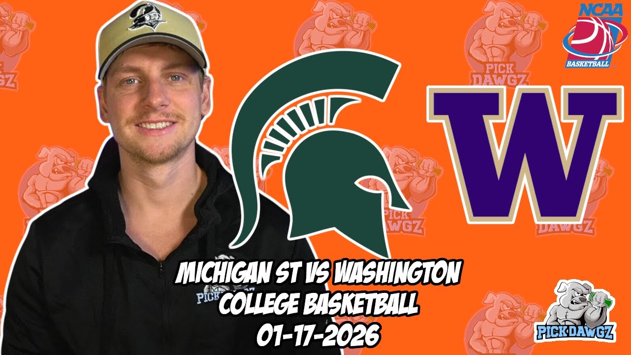 Michigan State vs Washington 1/17/26 Free College Basketball Picks and Predictions | NCAAB Pick