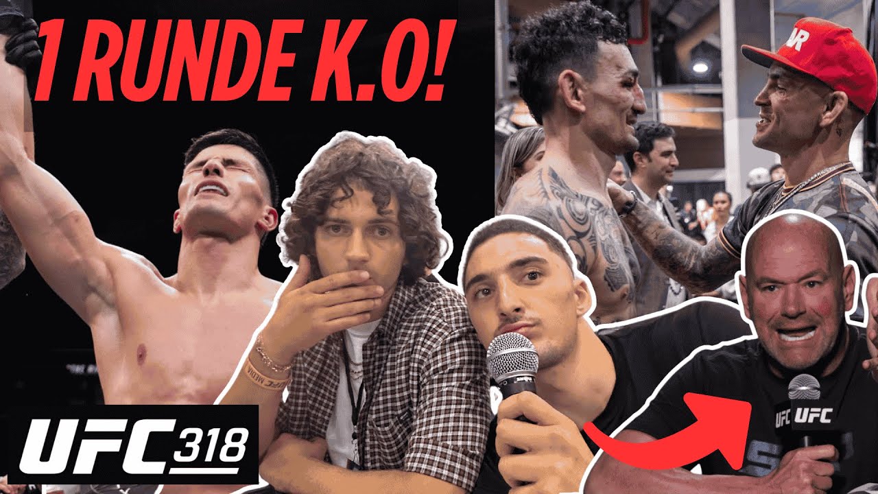 ISLAM DULATOV DURCH K.O🩸! Backstage mit DANA WHITE bei UFC 318! barthuros