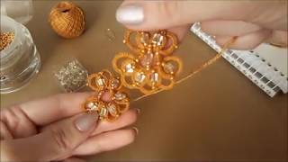 Серьги фриволите мастер класс/Earrings tatting /Needle tatting/Occhi/Frivolite Серьги фриволите мастер класс/Earrings tatting /Needle tatting/Occhi/Frivolite