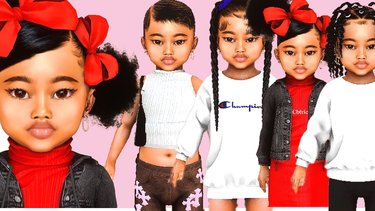 Sims 4 Cas Toddler Lookbook Cc Folder And Sim Download Youtube