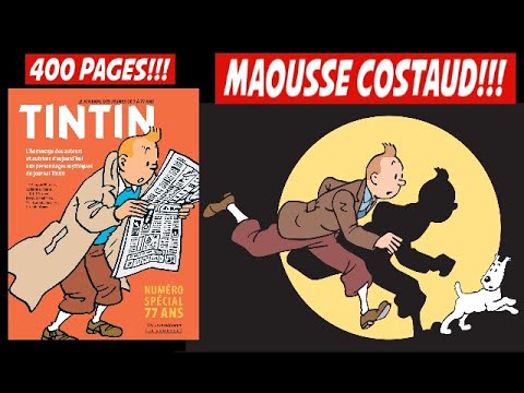 TINTIN ENOOOOORME! EDITION COLLECTOR! SPÉCIAL 77 ANS LIVRE/BD DE 400  PAGES! LE JOURNAL DE TINTIN 