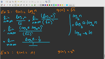 ch2 - Algorithm Efficiency - Examples on comparison using limits