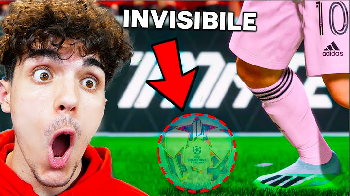 FIFA PERÒ LA PALLA È INVISIBILE!