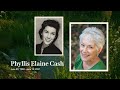 Phyllis Cash Memorial Slideshow
