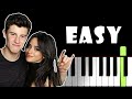 Señorita EASY BEGINNER Piano Tutorial | Camila Cabello, Shawn Mendes