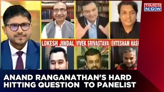 Anand Ranganathan's Hard Hitting Question Leaves Fellow Panelist In Tatters As He Diverts The Issue