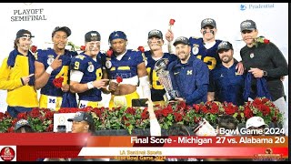 Alabama and Michigan Football Fans Make Bold Predictions at the Rose Bowl 2024 Game