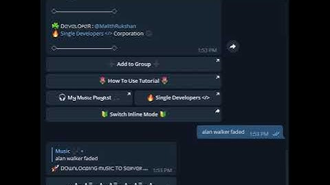 Telegram Music downloader bot PHP Script