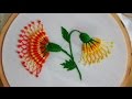 Hand Embroidery: Whipped spiderweb stitch