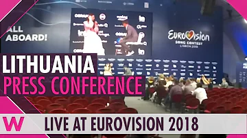 Lithuania Second Press Conference: Ieva Zasimauskaite, "When We're Old" @ Eurovision 2018