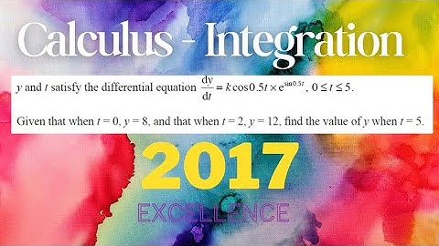 NCEA Level 3 Integration : 2017 Excellence Question