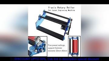 Twotrees Laser Engraver Rotary Roller Y-axis Rotary Roller Engraving Module for Engraving Cylindrica
