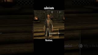 culminate — The Elder Scrolls V: Skyrim dialogue scene