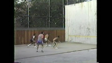 Paddleball game 1986