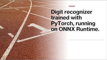 Digit classification on CPU with ONNX Runtime demo
