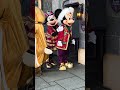 Minnie hypes up Mickey for their big moment behind the castle at Disneyland! #disney #disneyland