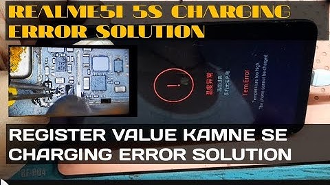 realme temperature error / #Realme 5 battery error