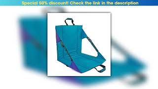 Must Buy Stadium Seat Chair Bleacher Cushion With Padded Back Support Reclining Stadium Seat Chair