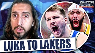 Thumbnail for Reaction to SHOCKING Luka Doncic, Anthony Davis trade between Mavs & Lakers | Nick Wright NBA