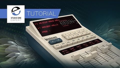 Using The UAD Lexicon 480L On Vocals In Studio One - Free Video Tutorial