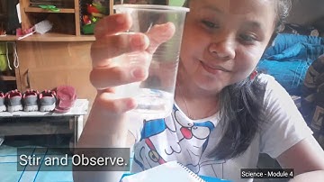 Evidence of Saturated Solution Science Qtr 1 - Module 4, 7-STE