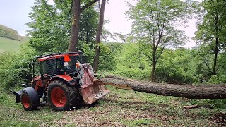 First logging with the new Zetor Proxima 110 plus, Stihl ms 500i, Amles, Forestwork