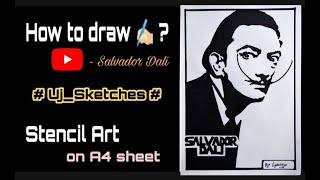 How to draw Salvador Dali  Stencilart 2020