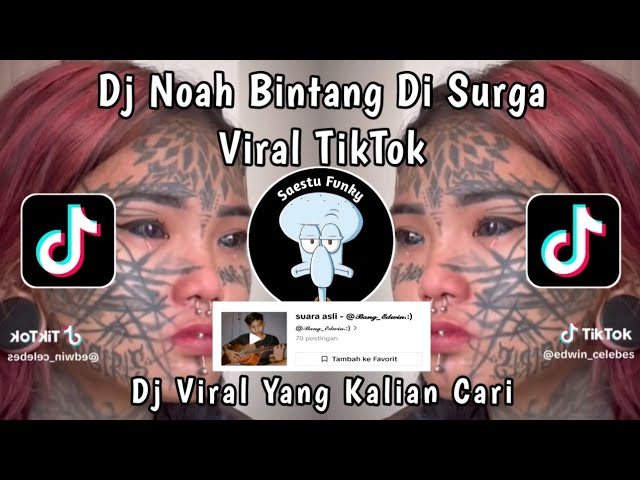 DJ BINTANG DI SURGA NOAH REMIX FULL BASS BY CEF RMX VIRAL TIKTIK TERBARU 2023 JEDAG JEDUG MENGKANE class=
