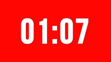 1 Minute 7 Second Timer With Alarm Without Music