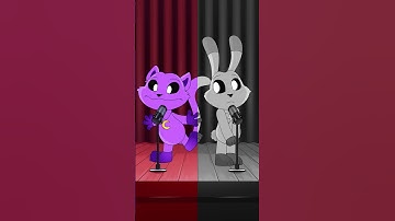 Thumbnail of CatNap and Hoppy Hopscotch Sharing Song? (Poppy Playtime 3 Animation) #shorts #memes