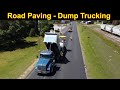 Dump Truck Driver's Vlog - Keep the Office Clean & Road Paving Drone Video