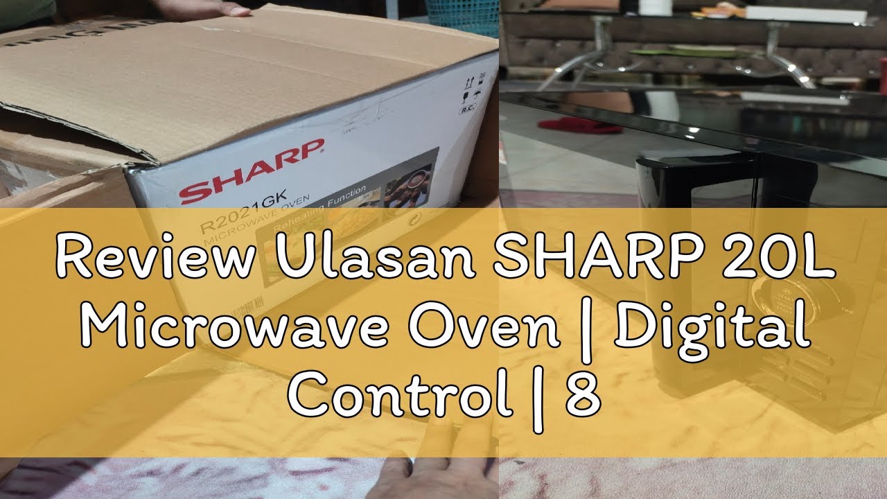 Review Ulasan SHARP 20L Microwave Oven | Digital Control | 8 Auto Menu ...