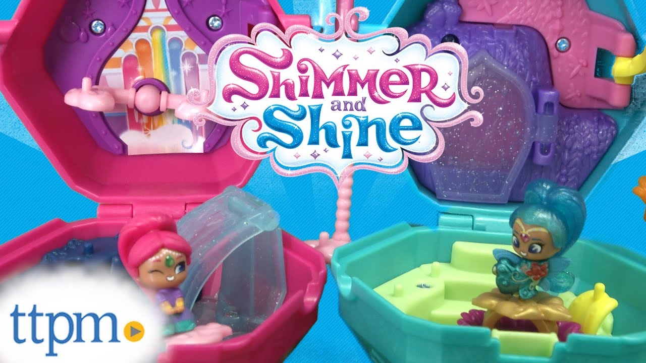 Fisher-Price Shimmer And Shine Teenie Genies Rainbow Genie And Zahracorn FPV97 