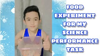 My Food Experiment~ Performance Task in Science ItsMeCalixVin Vlog Day 1 - Day 4