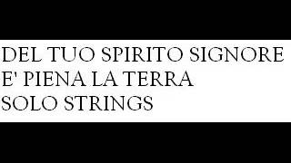 Video thumbnail of "DEL TUO SPIRITO SIGNORE E' PIENA LA TERRA SOLO STRINGS"