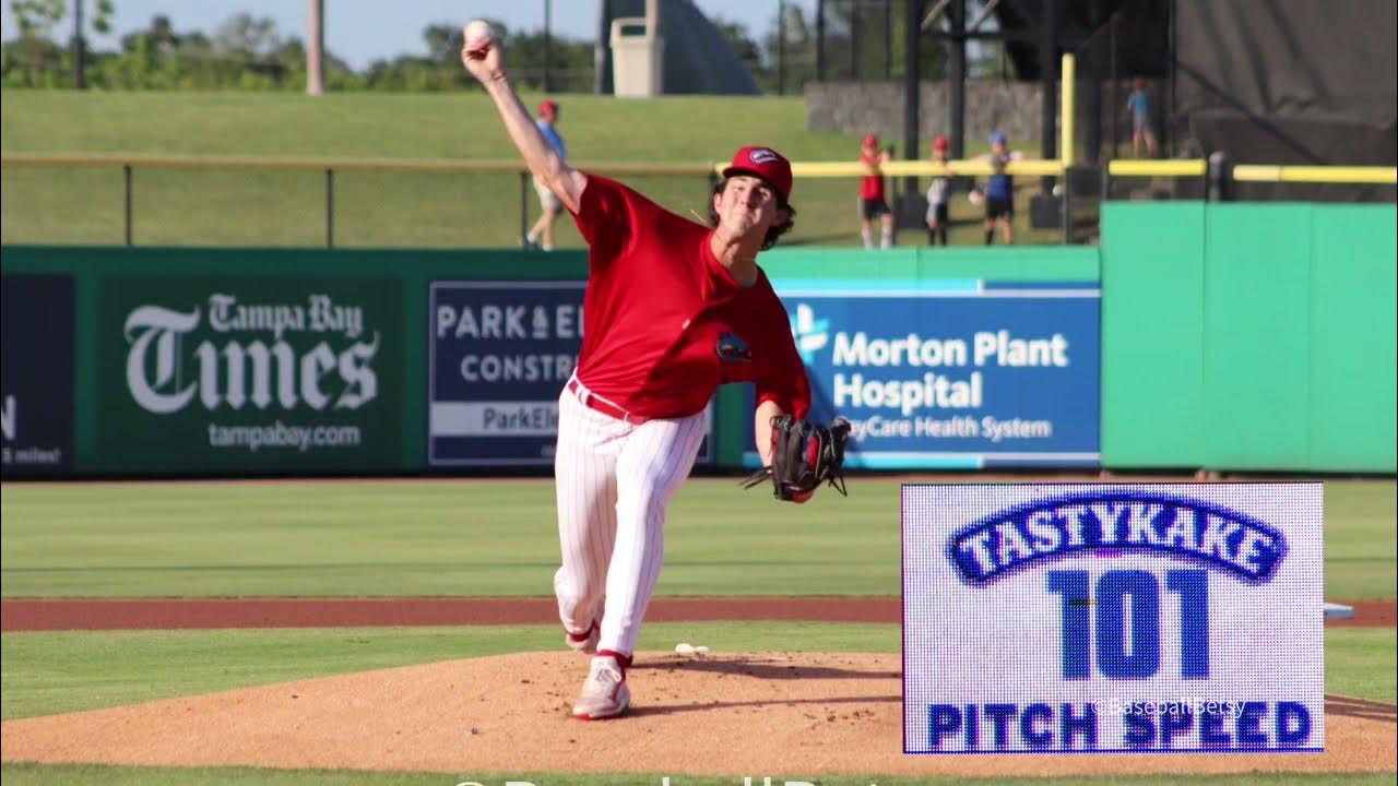Andrew Painter3 Strike Outs Finishing with 101mph Pitch! YouTube
